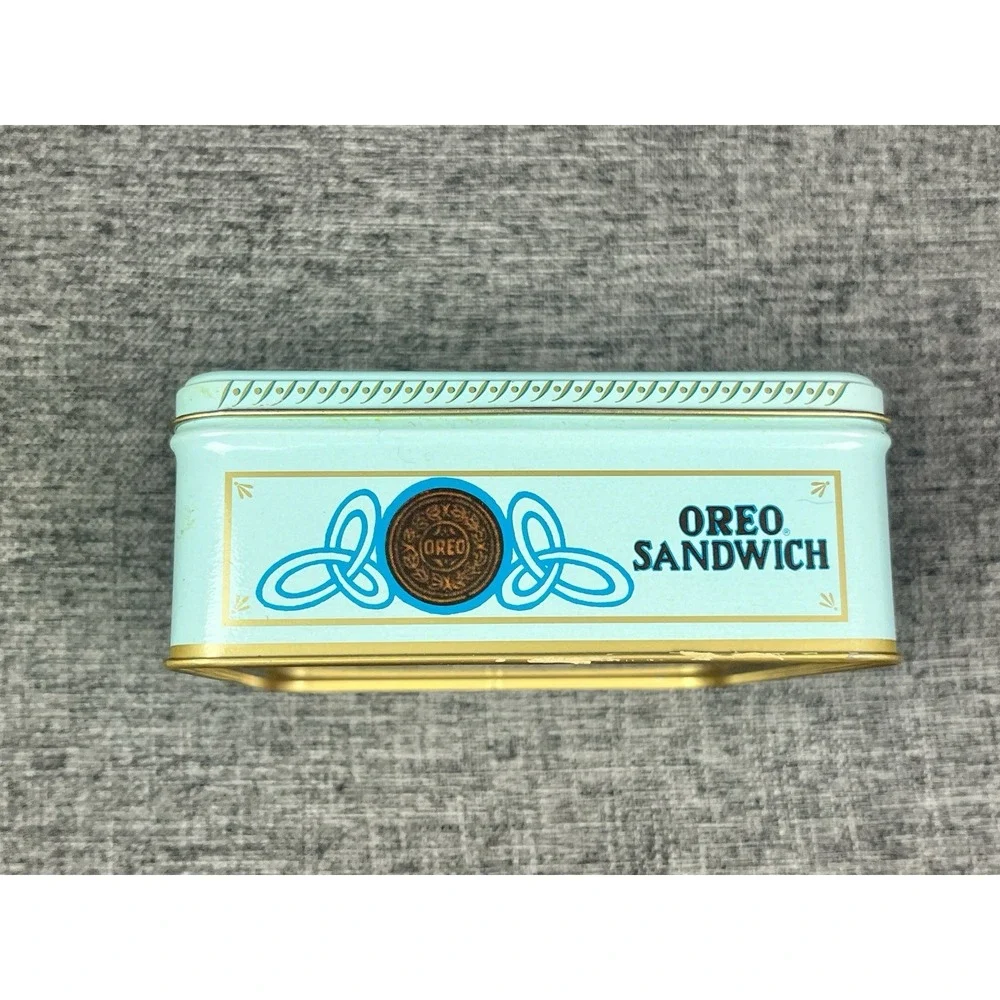 1986 Vintage Style Oreo Sandwich Cookie Tin Box National Biscuit Company Retro